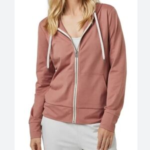 Vuori Women's Pink Zip-Up Hoodie